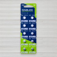 Батарейка лужна Rablex Super Power alkaline таблетка AG5 - LR48, 1,5V, 10шт/уп